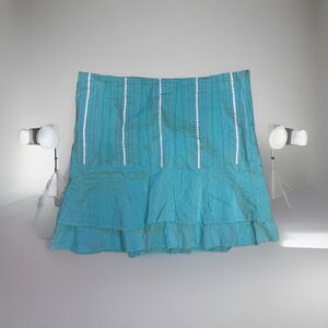 Parallel‎ Women's Layered Skirt Cotton Size 14 Turquoise